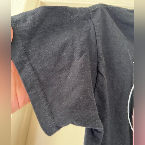 Black long cropped tshirt from forever 21, size: s/m - Picture 5 of 6